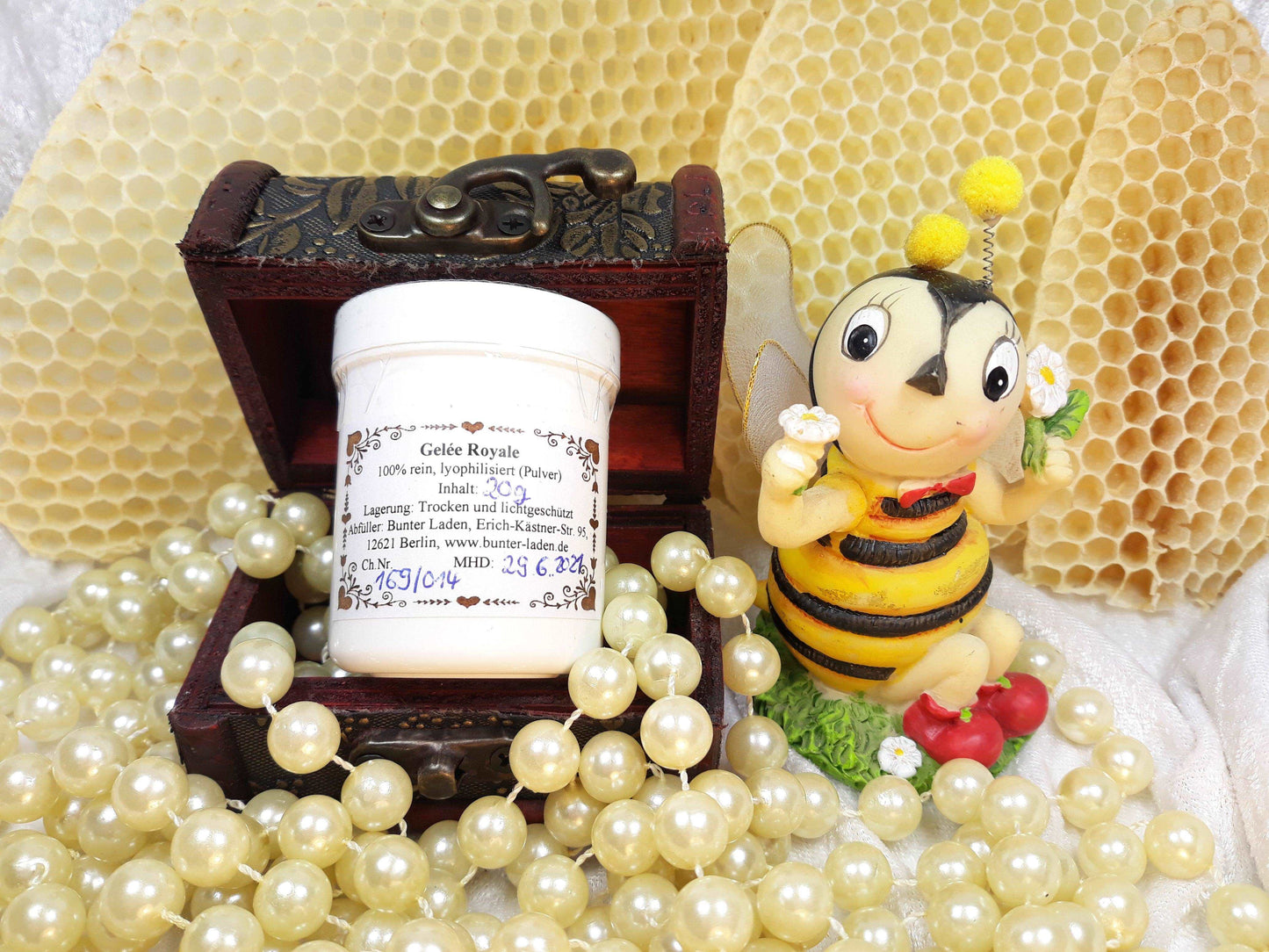 Gelee Royale - Königinnenfuttersaft, Pulver, gefriergetrocknet, 10g - Berliner Spezialitäten