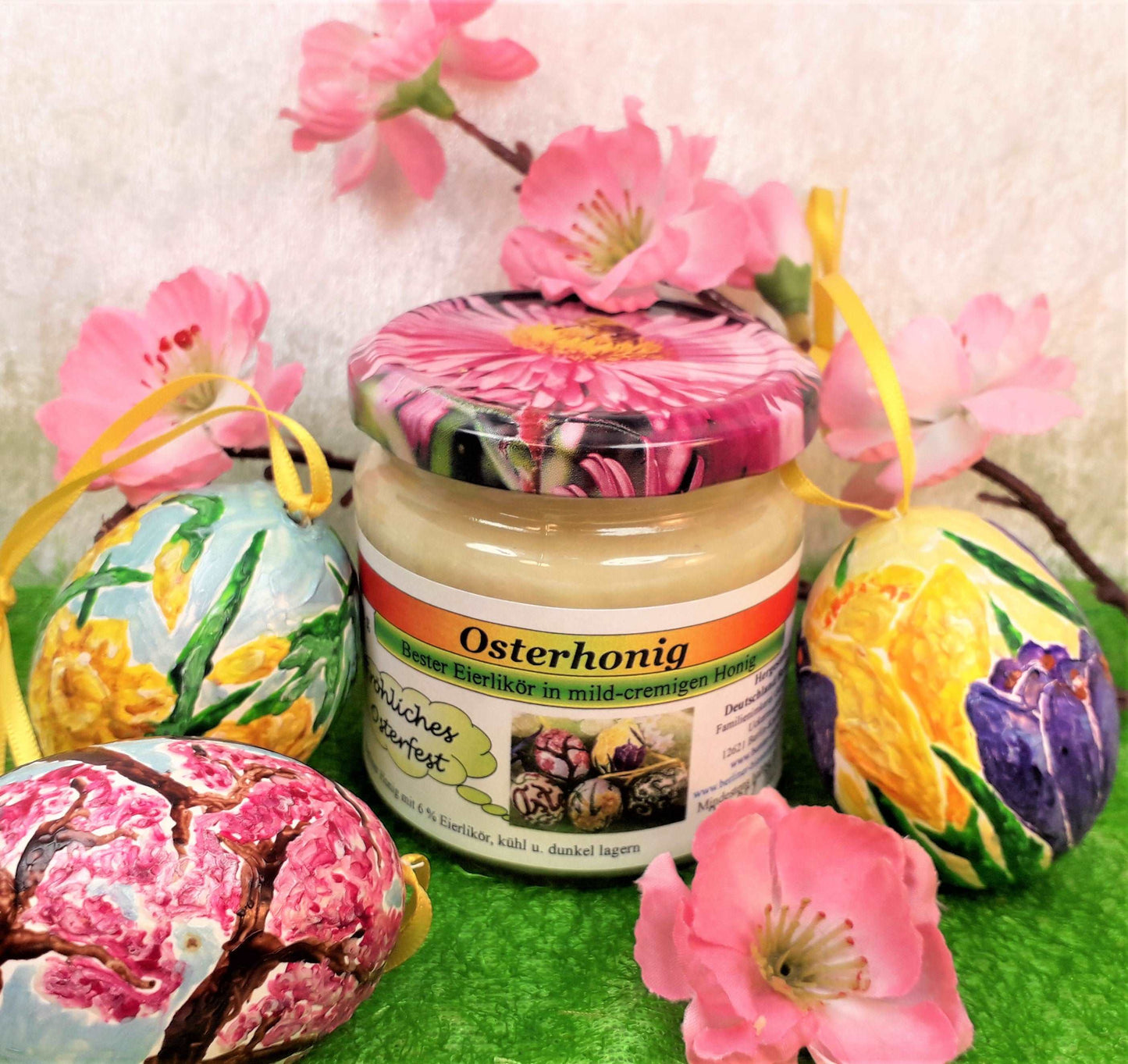 Osterhonig - Honig mit Eierlikör, 250g netto - Berliner Spezialitäten