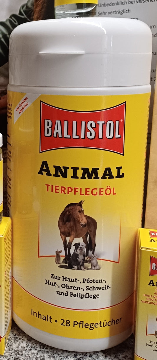 Ballistol Animal: Pflegetücher mit Öl für Heimtiere