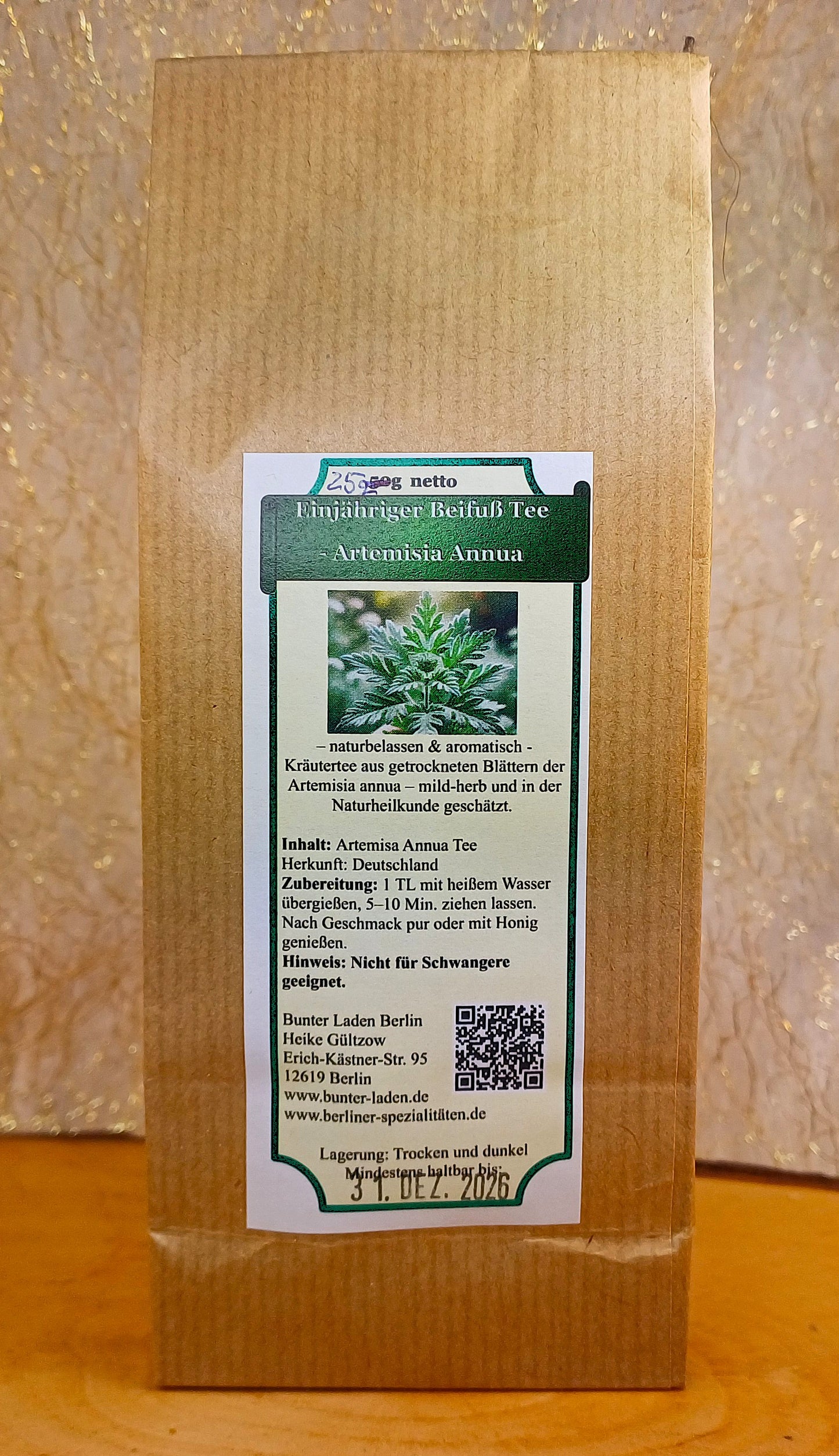 Einjähriger Beifuß Tee, Artemisia Annua 25 g
