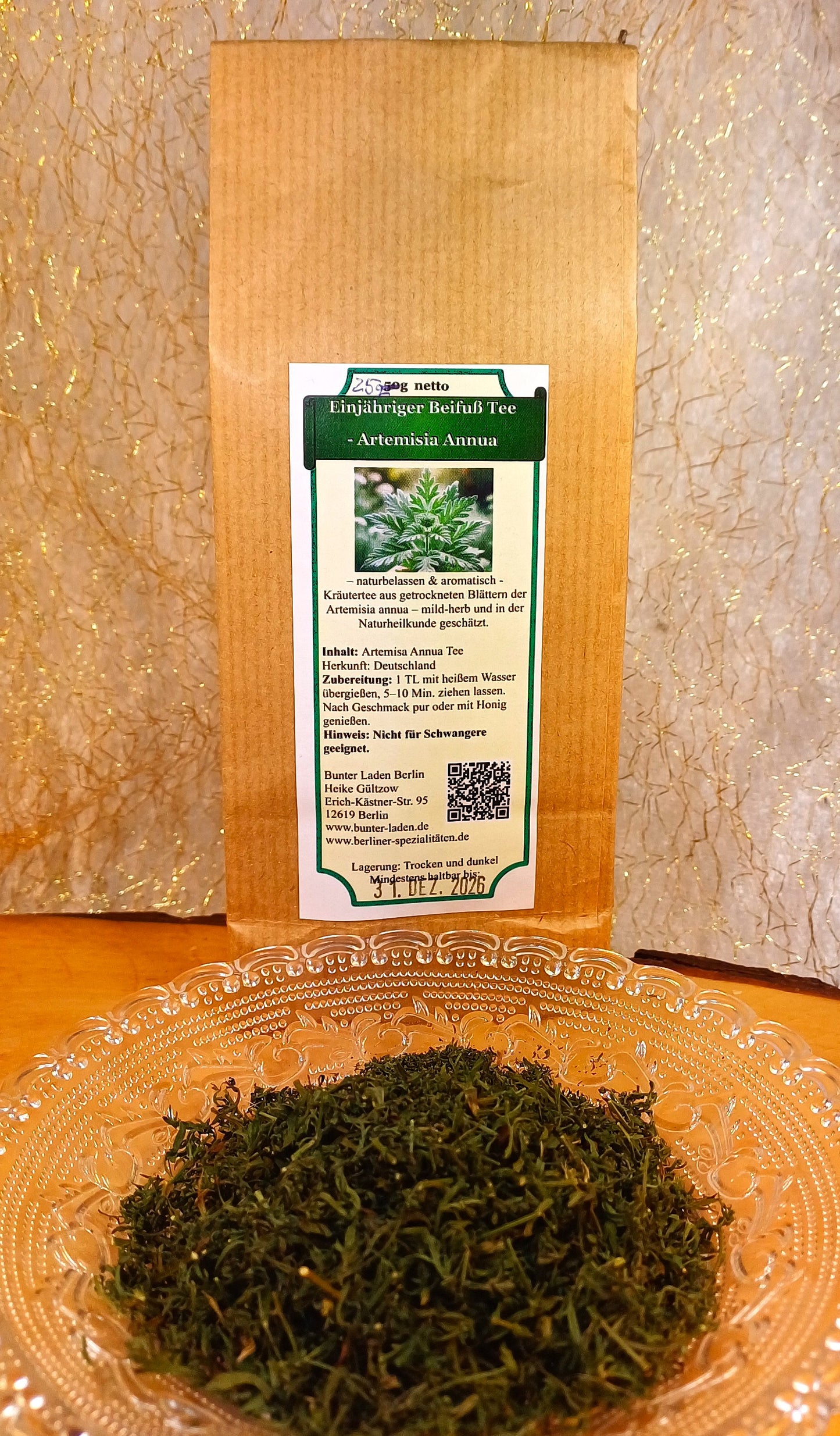 Einjähriger Beifuß Tee, Artemisia Annua 25 g