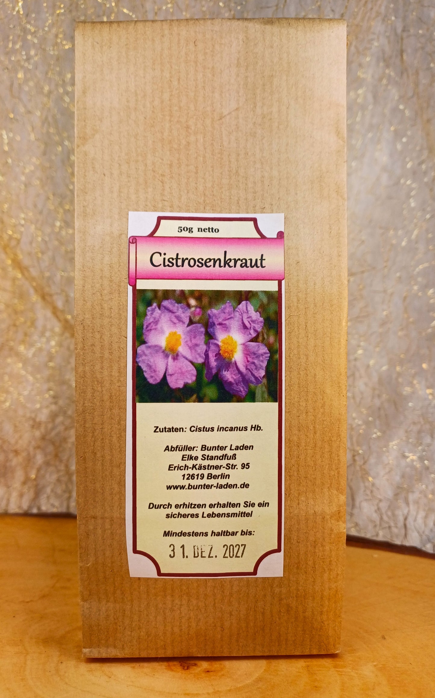 Cystus Tee, Cystus Incanum, 50 g