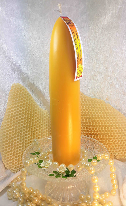 Bienenwachskerze Große Kuppelkerze, 5x22,5cm - Berliner Spezialitäten