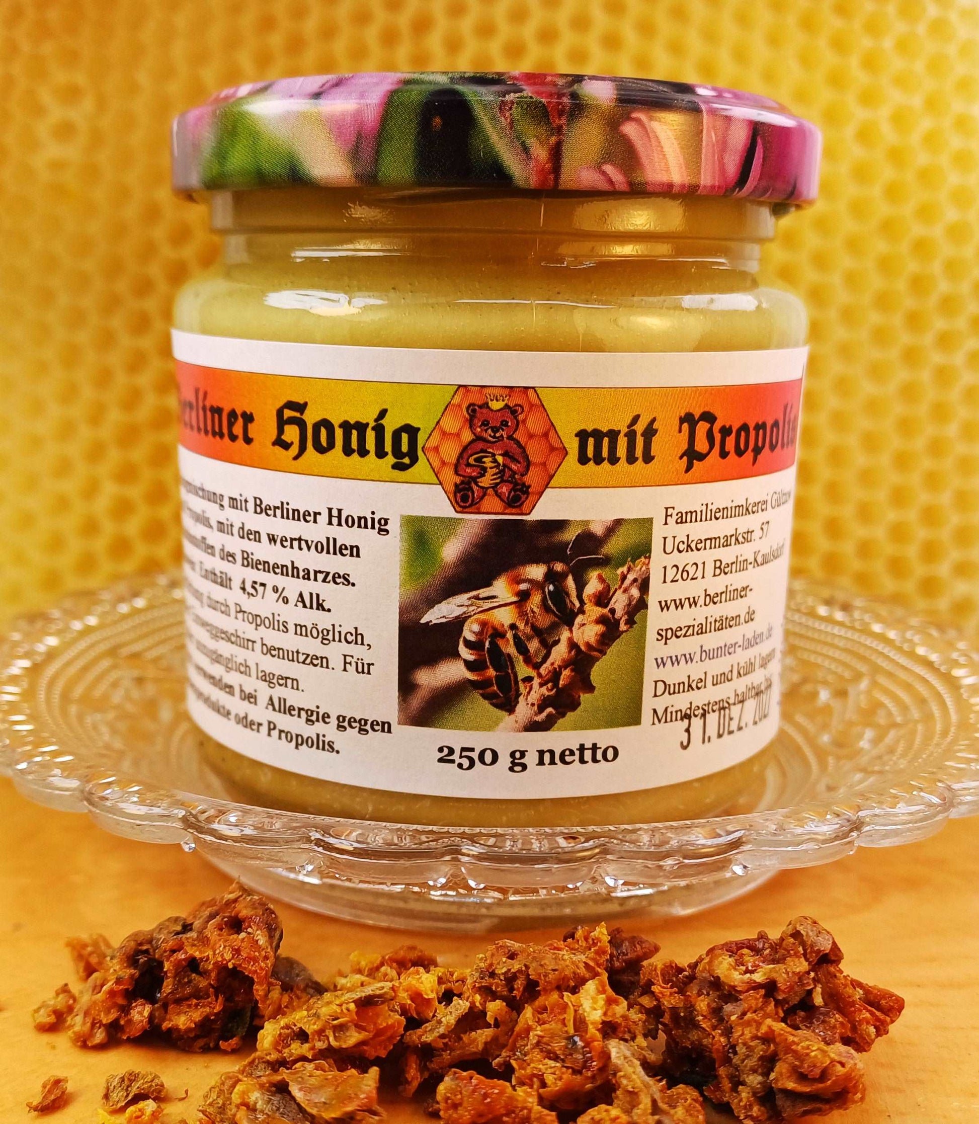 Berliner Honig mit Propolis, 250g netto