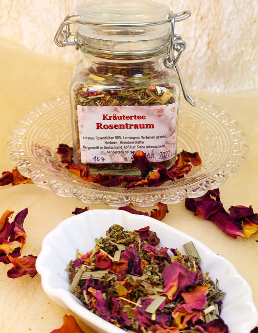 Kräutertee Rosentraum 15g Glas